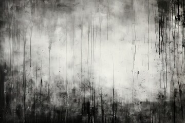 Vintage grunge wall. Textured and grunge infused image showcases character and history embedded in old wall. Black and white palette dramatic and timeless quality of composition