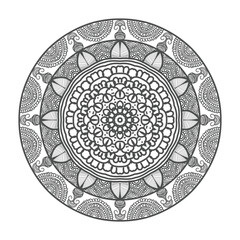 Vector luxury mandala template background and ornamental design for coloring page, greeting card, invitation, tattoo, floral mandala.