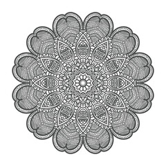 Vector luxury mandala template background and ornamental design for coloring page, greeting card, invitation, tattoo, floral mandala.