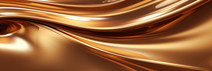 Glossy sepia metal fluid glossy chrome mirror water effect background backdrop texture