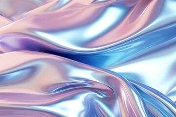 Glossy sky metal fluid glossy chrome mirror water effect background backdrop texture - obrazy, fototapety, plakaty