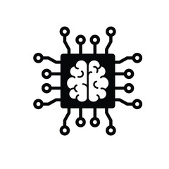 ai icon vector Artificial intelligence icon logo 