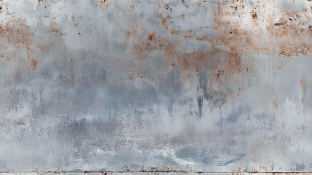 Rusty metal texture with distressed surface, galvanized, worn metal sheet or plate. Seamless pattern that repeats.
