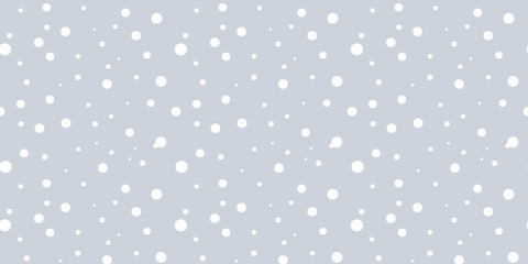 Delicate seamless polka dot pattern on a gray background - obrazy, fototapety, plakaty