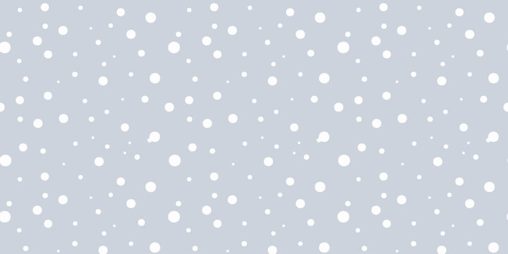 Delicate seamless polka dot pattern on a gray background