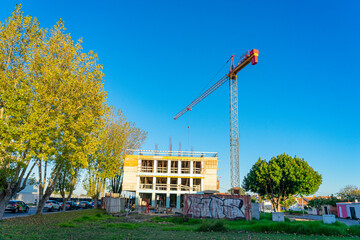 housing building under construction by the company NOOBA in the city of Barreiro, Rua de Maputo,...