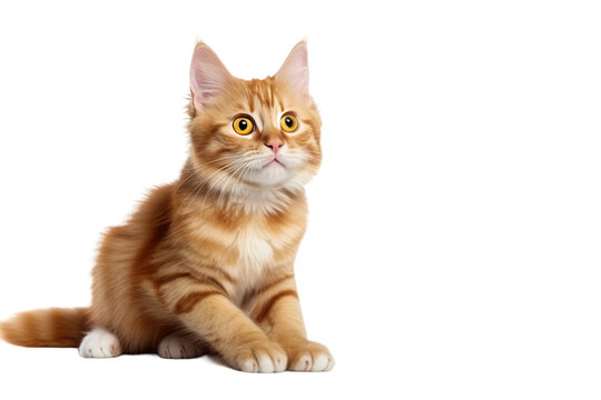 Cuteness Cat in Her Best Isolated On Transparent Background