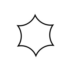 Sunburst icons vector. Starburst badges symbol. Price sticker illustration sign. Design elements for promo, adds and offers. 