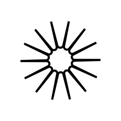 Obraz premium Sunburst icons vector. Starburst badges symbol. Price sticker illustration sign. Design elements for promo, adds and offers. 