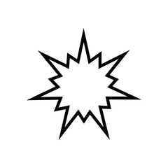 Sunburst icons vector. Starburst badges symbol. Price sticker illustration sign. Design elements for promo, adds and offers. 