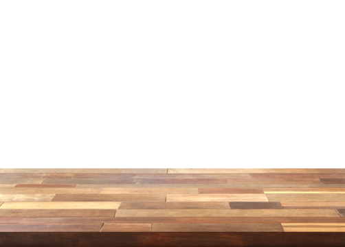 Empty wooden table PNG transparent