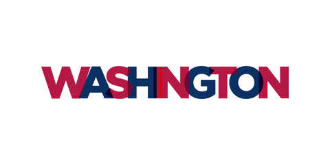 Fototapeta na wymiar Washington, DC, USA typography slogan design. America logo with graphic city lettering for print and web.