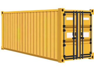 container isolated on white