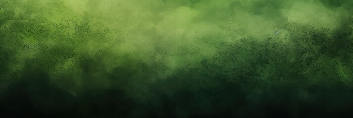 Moss Green gradient background grainy noise texture - obrazy, fototapety, plakaty