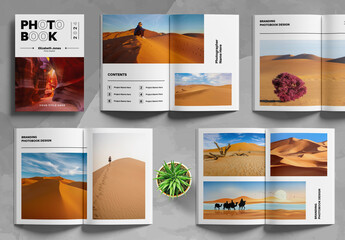 Photo Book Design Template Layout