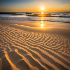 sunset in the sand