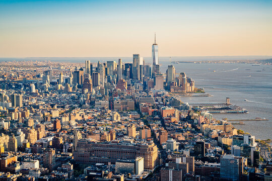 New York Skyline as seen from The Edge, Hudson Yards, Manhattan, New York City, USA