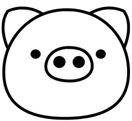 Fototapeta premium pig,pork,animal,animals,zoo,animal kingdom,farming and gardening,face,safari,baby animal,wild life,wild animals,jungle,icon,fowl symbol,kids animal 