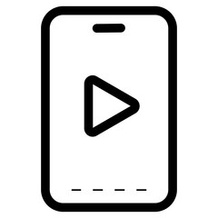 mobile streaming icon
