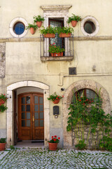 Fototapeta na wymiar Pescasseroli, historic town in the Abruzzo National Park