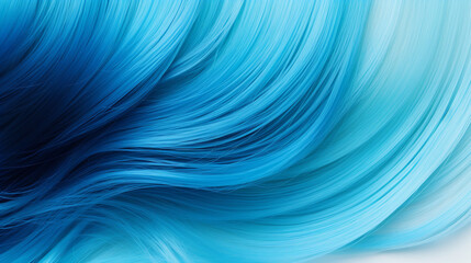 Mèches de cheveux de couleur bleu foncé et clair. Reflet. Coiffure, femme, cheveux. Pour conception et création graphique. - obrazy, fototapety, plakaty