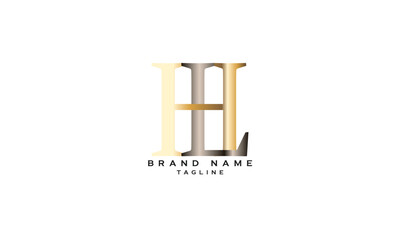 HHL, HLH, LHH, Abstract initial monogram letter alphabet logo design