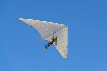 Old vintage hang glider paraglider kite.