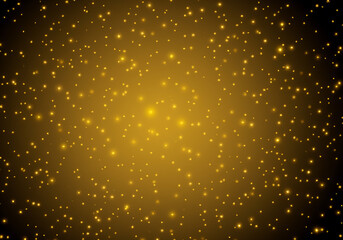 Luxury background, gradient gold and black, sparkling light, gold thread