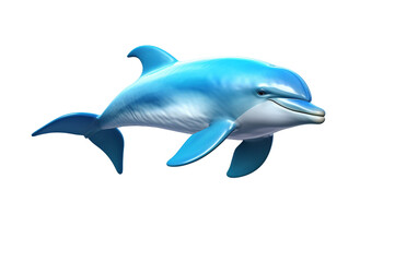 Dolphin Playful On Transparent Background