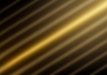 Luxury background, gradient gold and black, small lines enlarge, sparkling light, golden line, gold thread