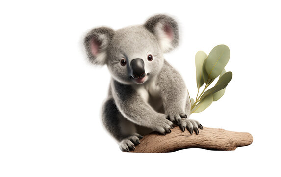 Koala Illustration On Transparent Background