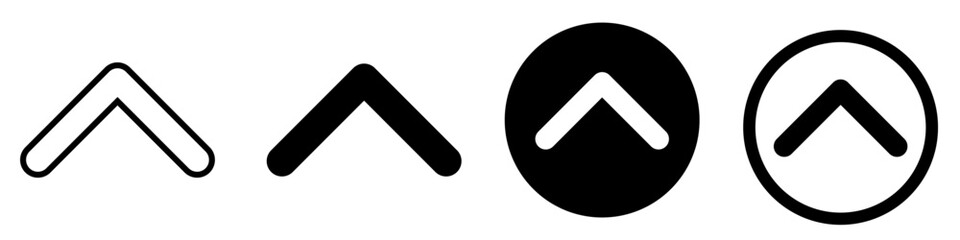 Fototapeta premium Swipe up, set of buttons for social media. Black arrows, buttons and web icons for advertising and marketing in social media application. Scroll.