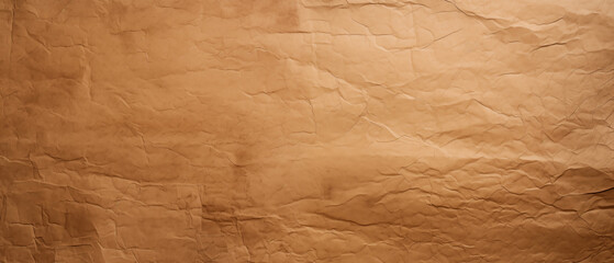 Crumpled craft paper background