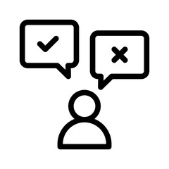 problem solving line icon