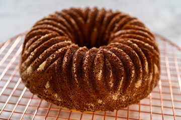 Crafting Lemon, Blueberry, and Vanilla Bundt Cakes