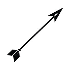 Archery arrow icon vector on trendy design