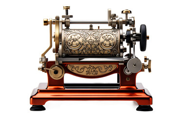 Hot Stamping Machine isolated on transparent background.