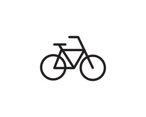 Bicycle icon vector symbol design isolated