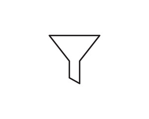 Filter icon vector symbol design illustration
