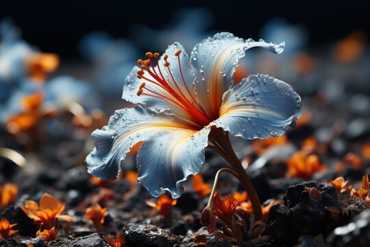 The ephemeral dance of a blooming flower captured in fast motion, nature conservation photos