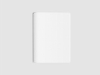 Blank Close Notepad Isolated On White Background