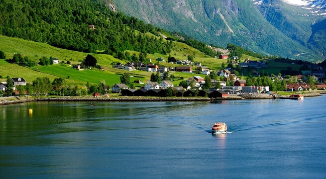 Ships tender being passengers back to the ship