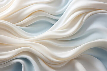 Obraz premium Abstract Realistic Photo of a Beautiful Waving White Texture,