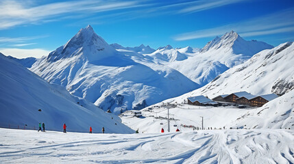 Luxurious Ski Resort in the Mountains