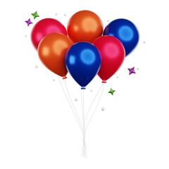 3D illustration of balloon. celebrate