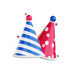 party hat 3D illustration