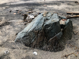 rock on the beach