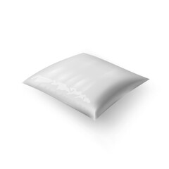 3D Close Pillow Bag On White Table