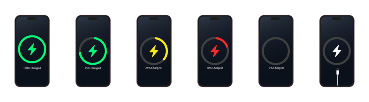 Rivne, Ukraine - December 18, 2023: Charger. iPhone charging. Connected. Realistic design. Realistic editorial vector.