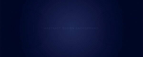 Abstract glowing circle lines on dark blue background. Geometric stripe line art design. Modern shiny blue lines. Futuristic technology concept. Suit for poster, cover, banner, brochure, website
